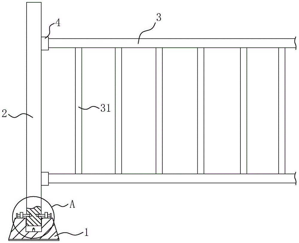 一种市政道路隔离栏的制作方法