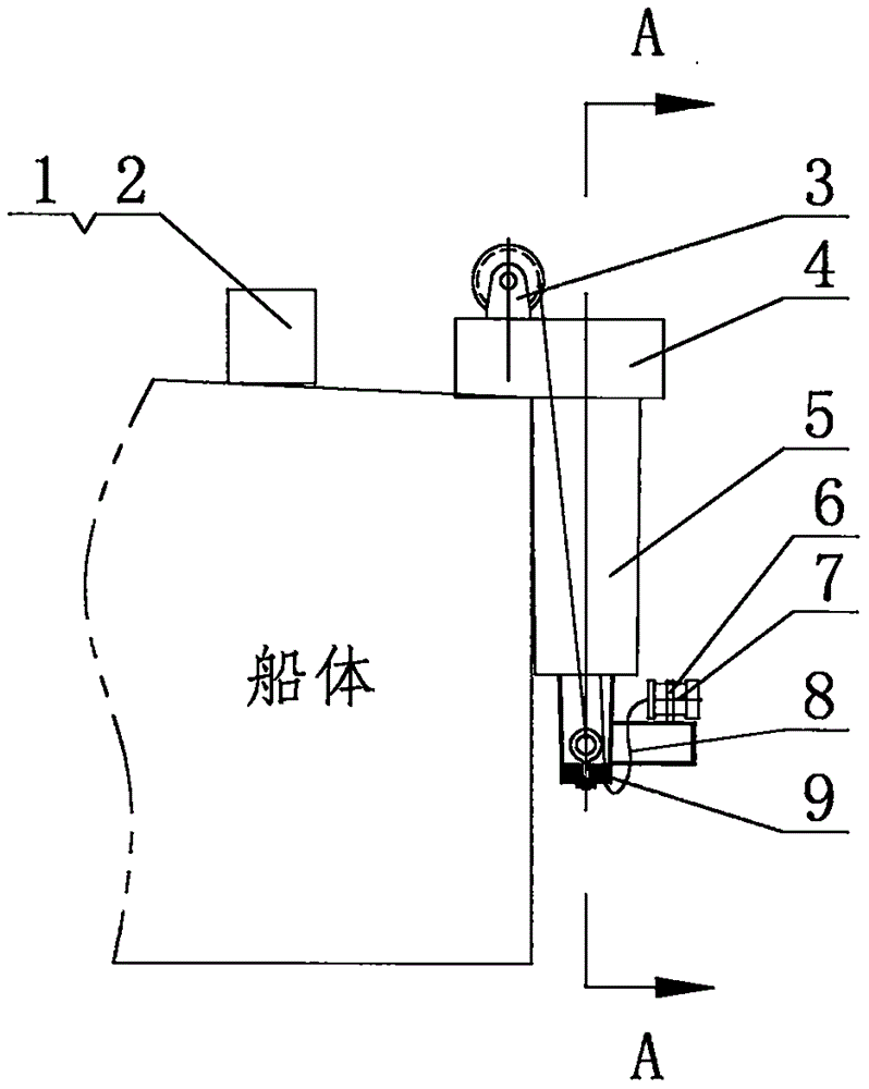 一种快速布放五自由度水下船体拖带物扫描设施的制作方法