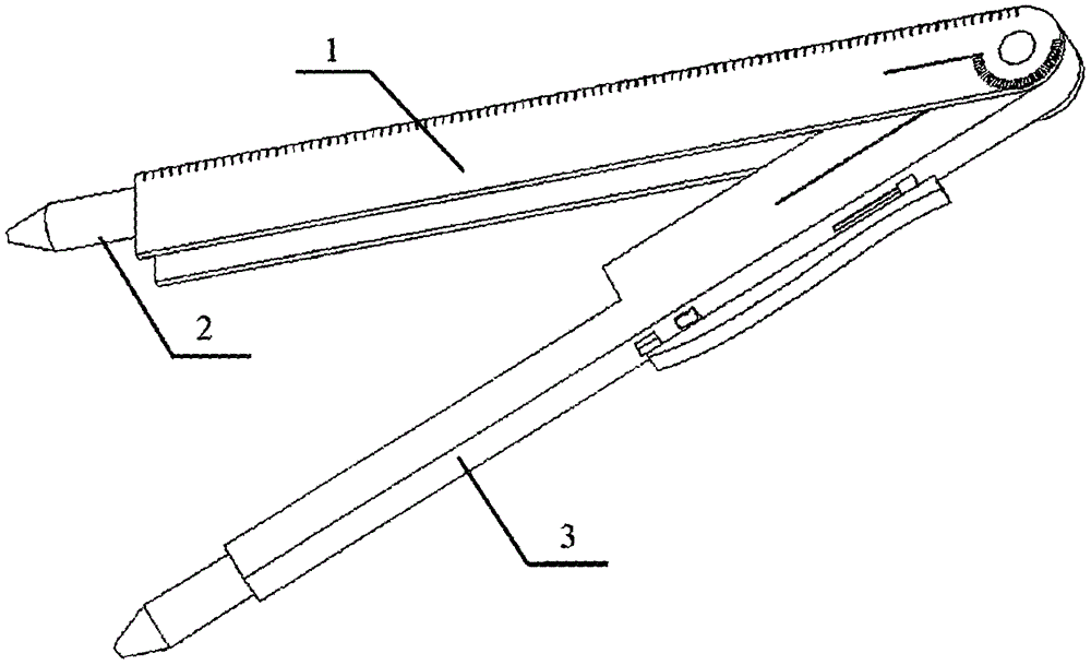 一种具有角度、长度测量功能的圆规的制作方法