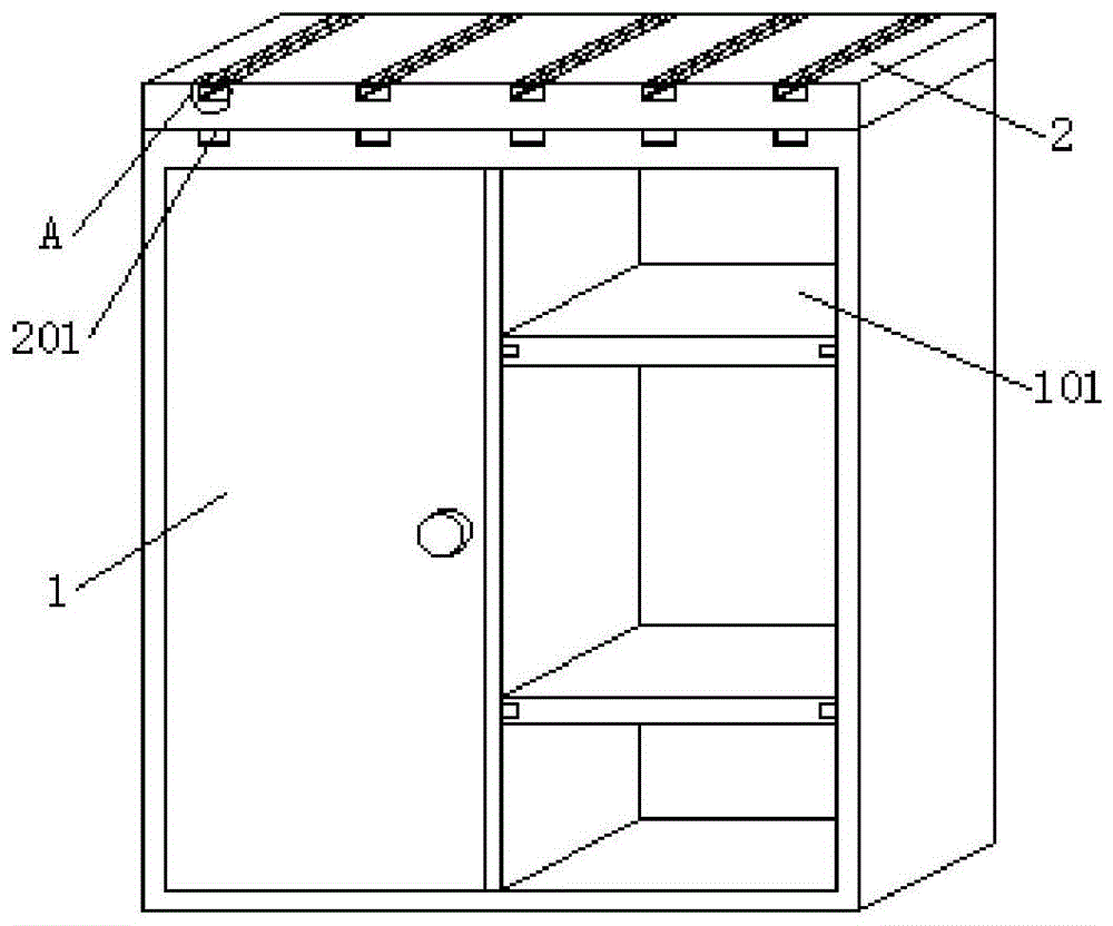 一种组合式衣柜用拼接结构的制作方法