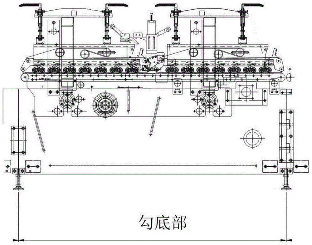 一种纸箱四折勾底机的制作方法