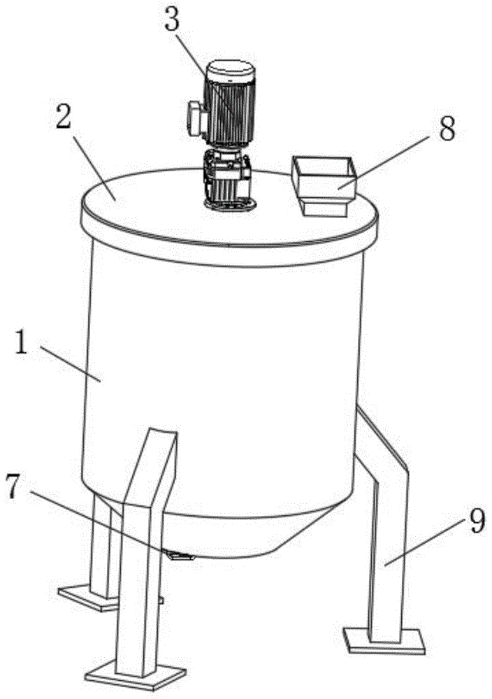 一种化工反应釜搅拌装置的制作方法