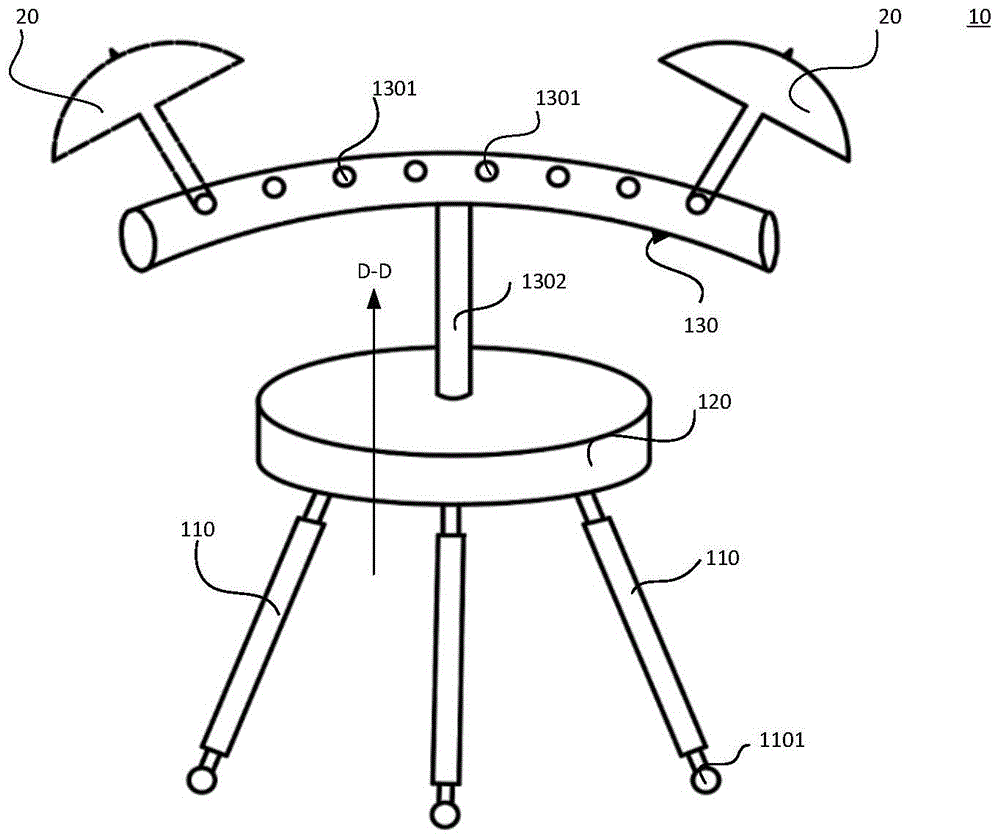 建筑伞安装支架的制作方法