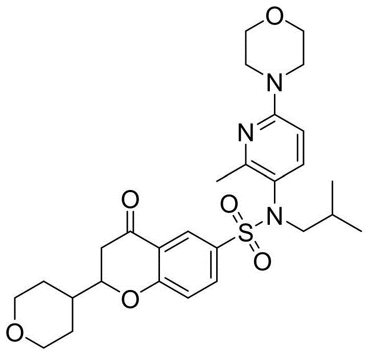 一种色满-6-磺酰胺RORγ调节剂的A晶型化合物的组合物及其制备方法和应用与流程