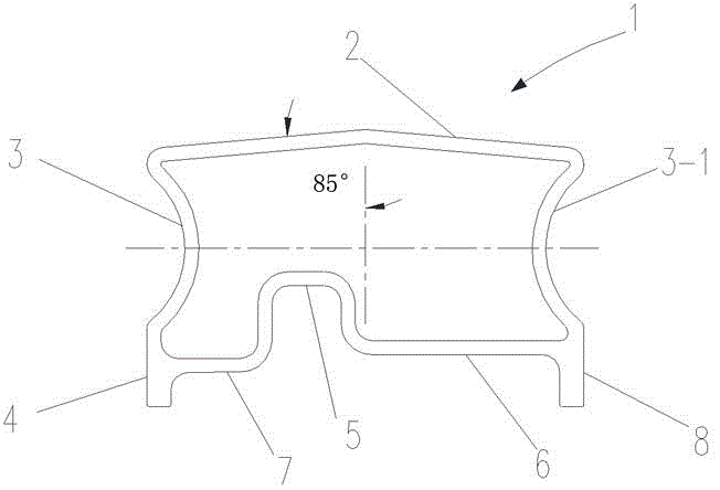 聚氨酯欧式扶手型材的制作方法