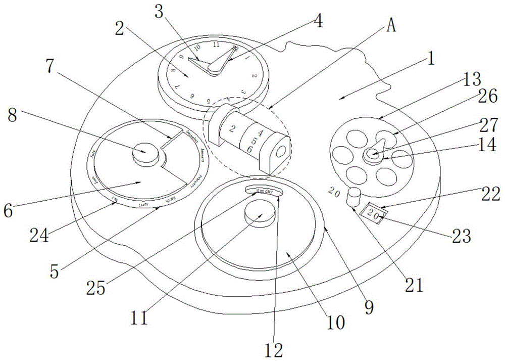 一种电子时钟日历玩具的制作方法