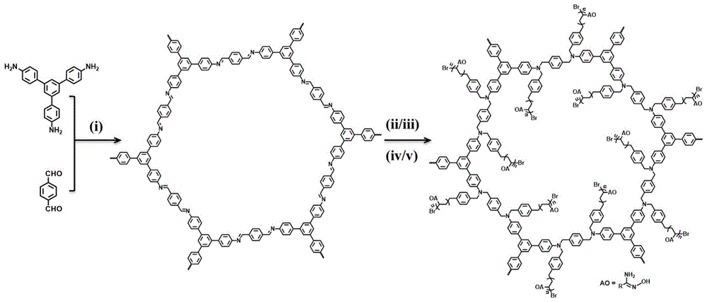 共价有机纳米片材料的应用的制作方法