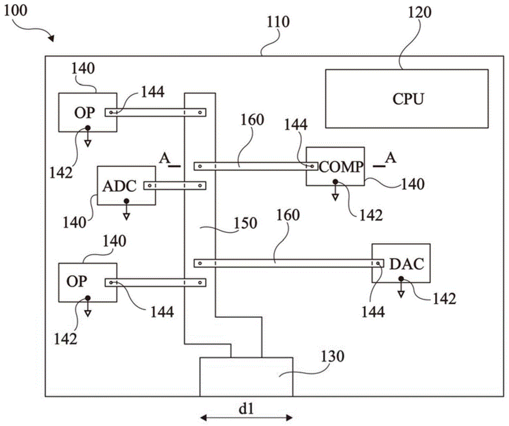 电子芯片的若干电路的连接的制作方法