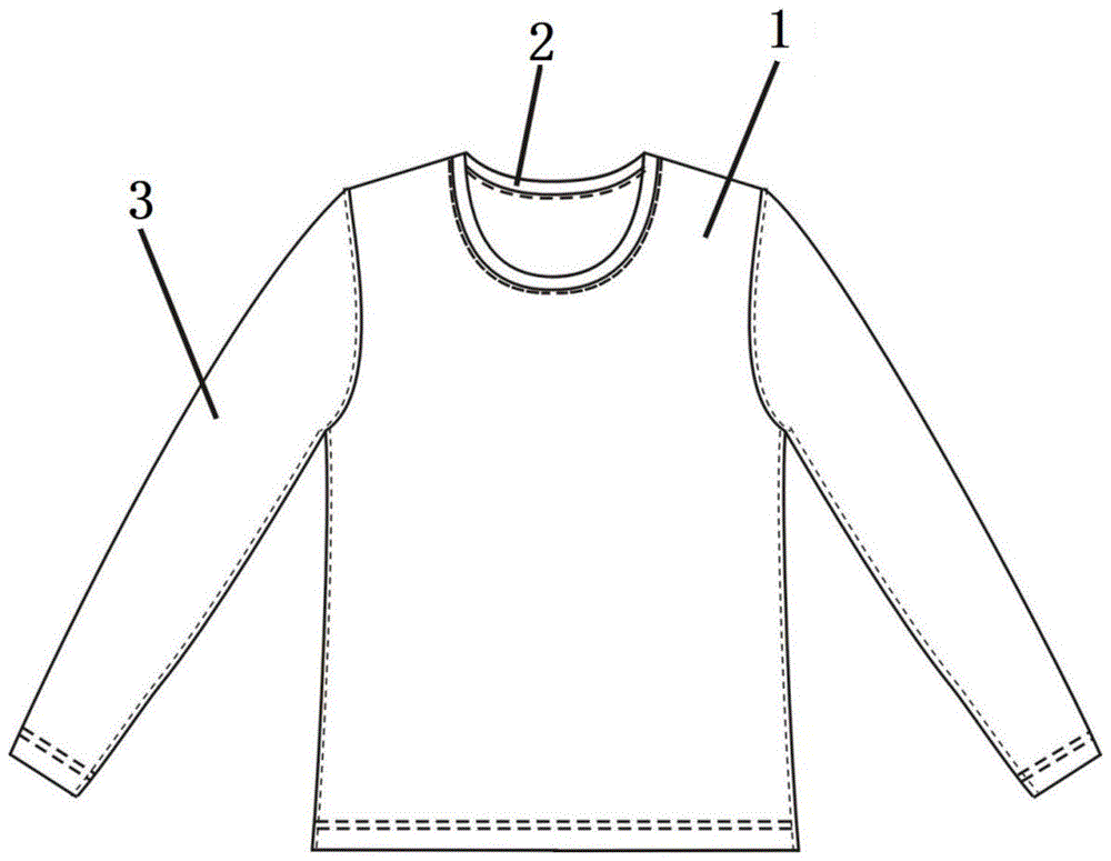 一种保暖护肤及保健的衣服套装的制作方法