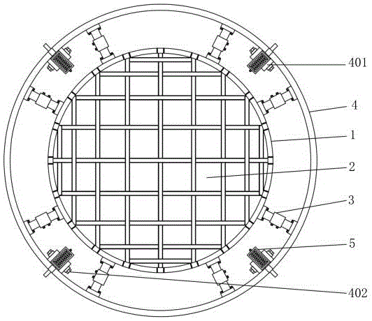 一种带有护边固定机构的圆形铜丝网的制作方法