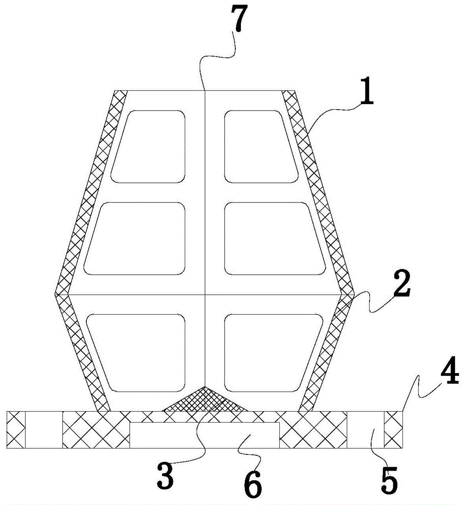 亚克力小型六角篮的制作方法