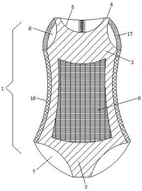 一种速干型女士泳衣的制作方法
