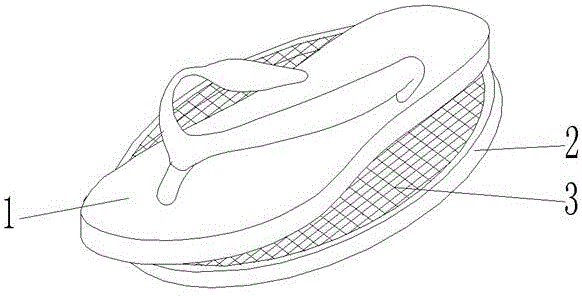 一种沙滩用人字拖鞋的制作方法