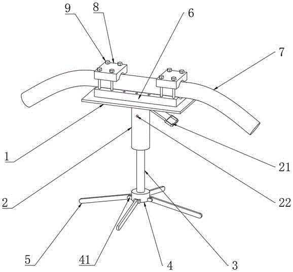 一种电缆固定架的制作方法