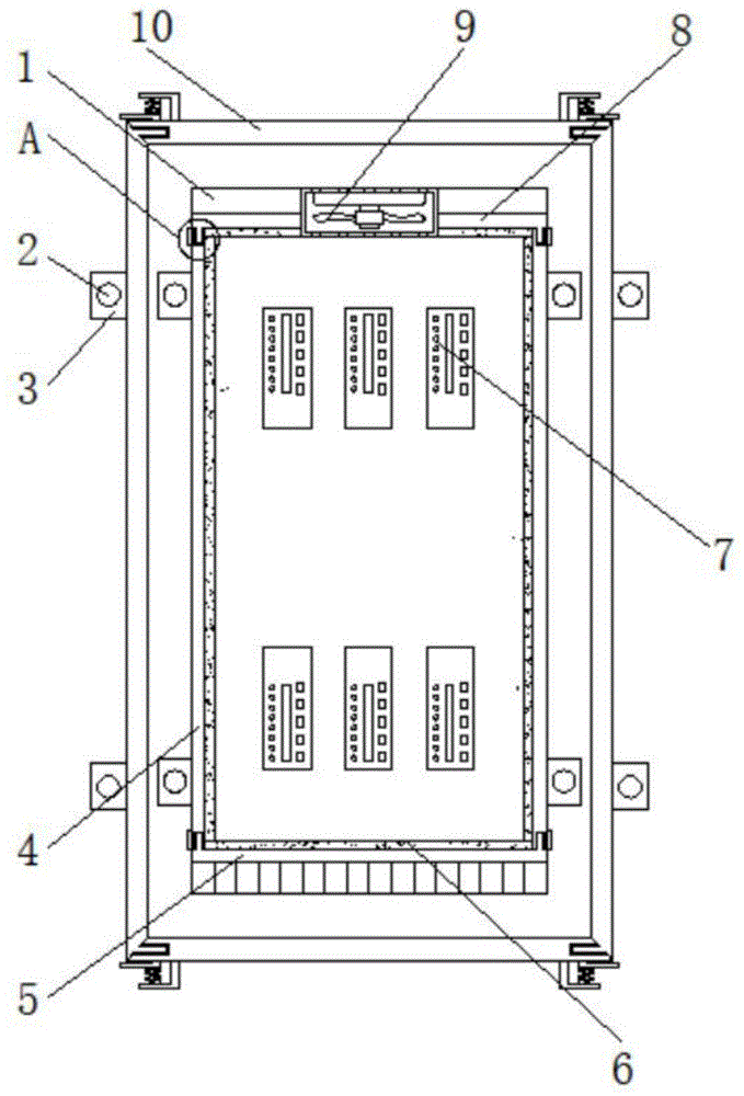 一种小区用组合式带有隔离结构的电表箱的制作方法