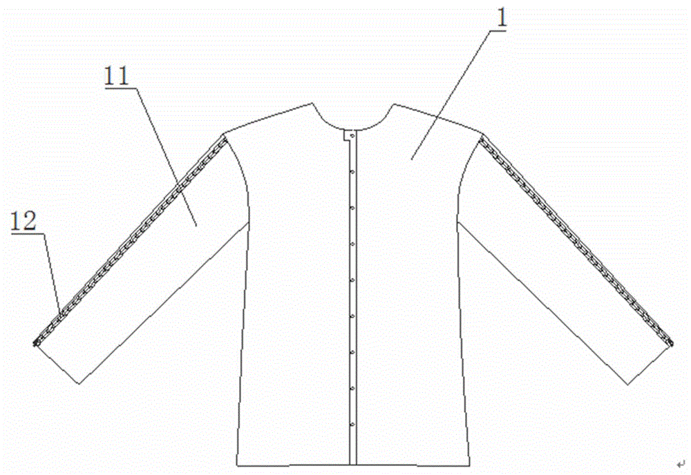 一种针灸服的制作方法