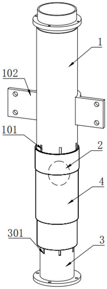 一种带管柱溃缩结构的电动助力转向管柱总成的制作方法