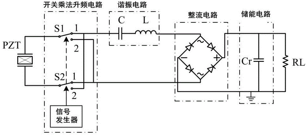 压电振动能量采集电路的制作方法