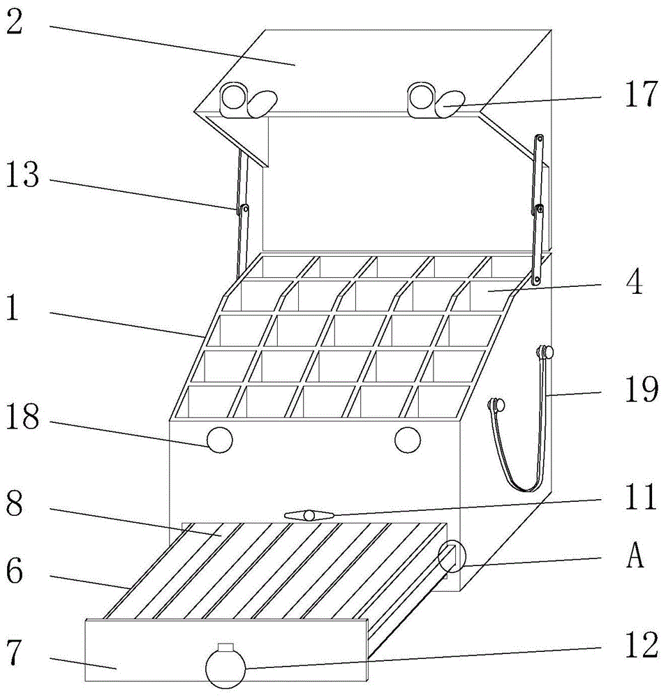 一种建筑设计用图纸收纳盒的制作方法