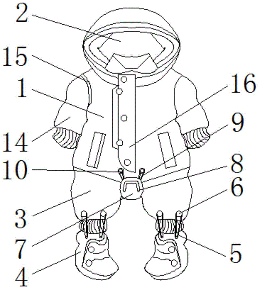 一种方便局部拆卸的羽绒服的制作方法