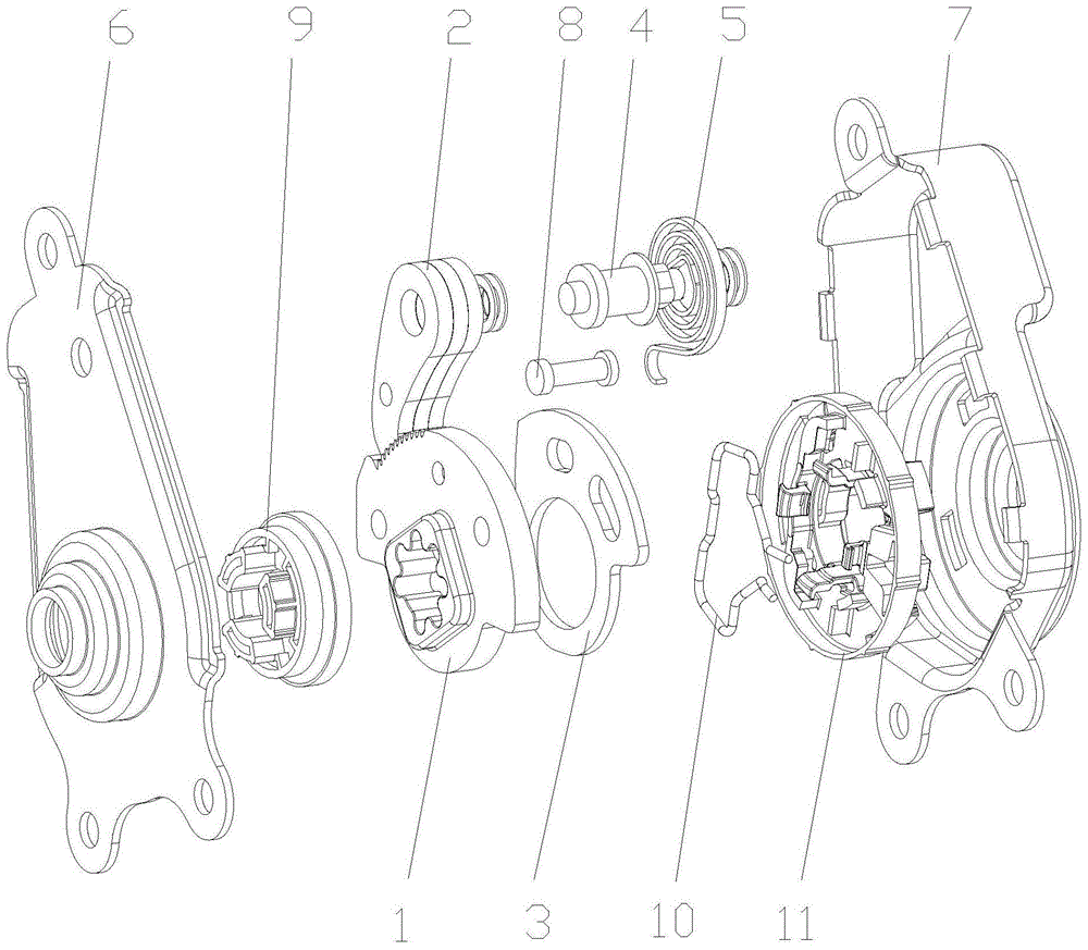 一种座椅扶手调节机构总成的制作方法