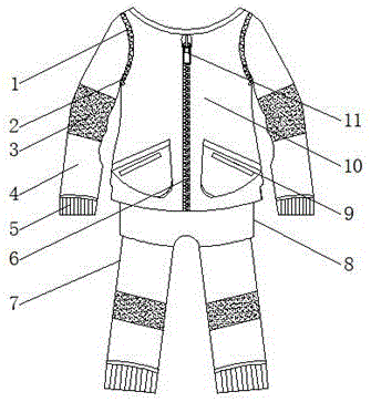 一种吸汗防粘贴球服的制作方法