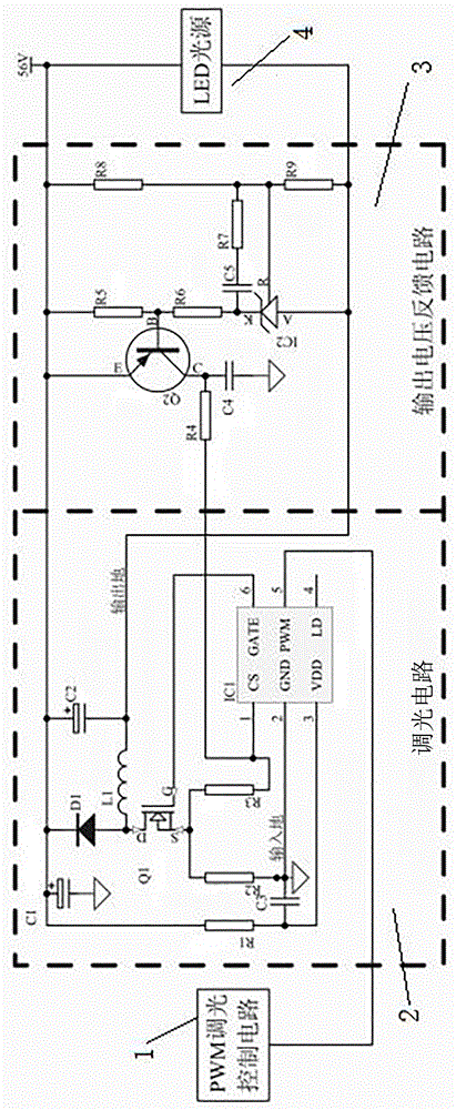一种具有恒压和恒流输出功能的PWM调光开关电源电路的制作方法