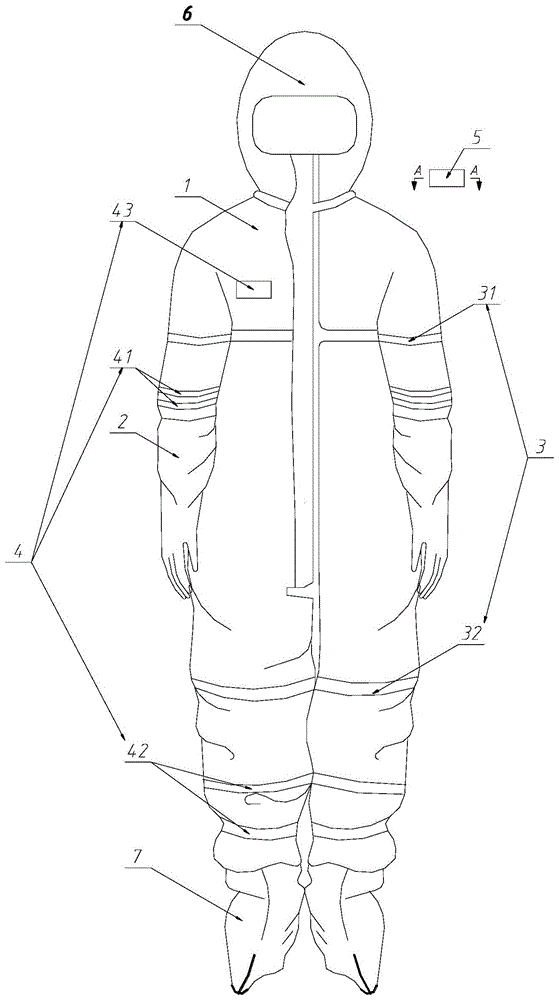 一种新型医用防护服的制作方法