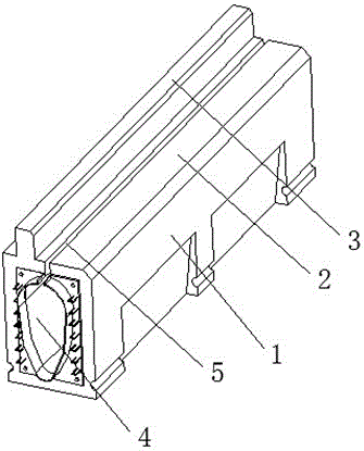 一种带沿石装配式混凝土收排水槽的制作方法