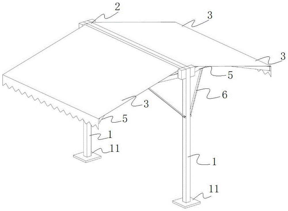 一种用于建筑施工的工具式遮阳防雨棚的制作方法