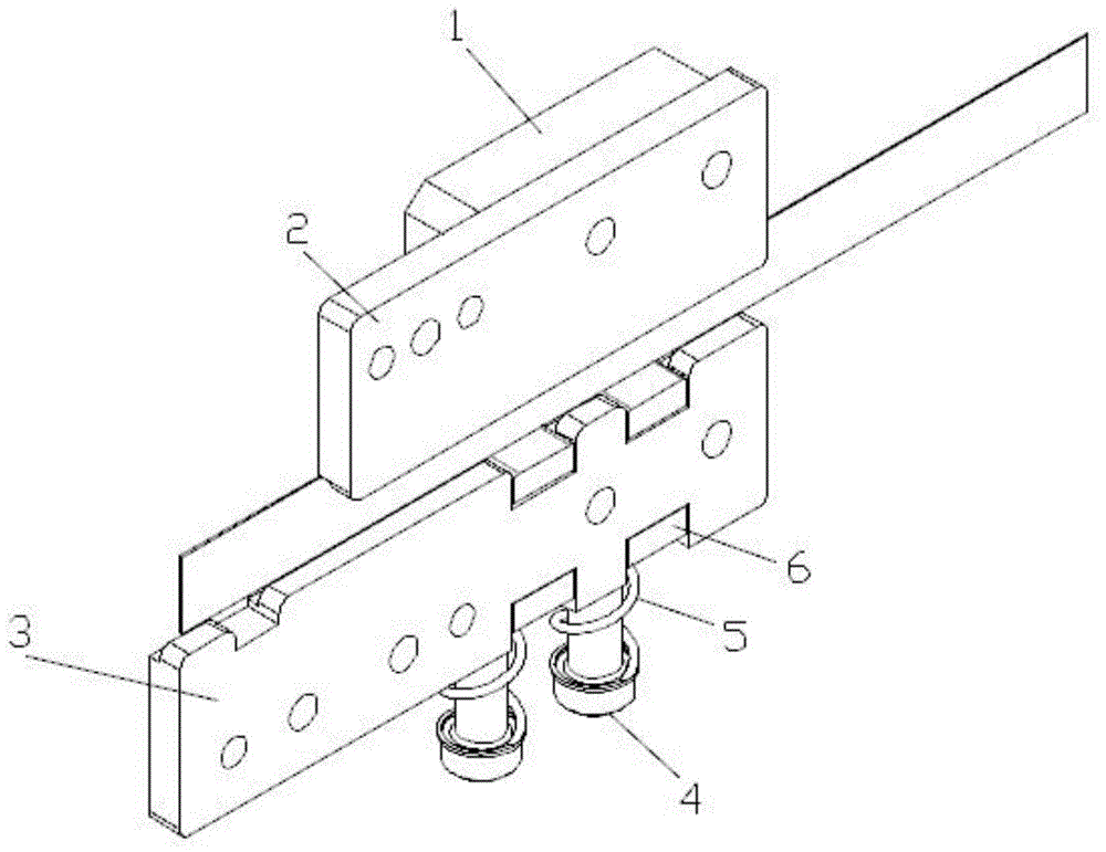 一种冲压模导料板材料夹持结构的制作方法