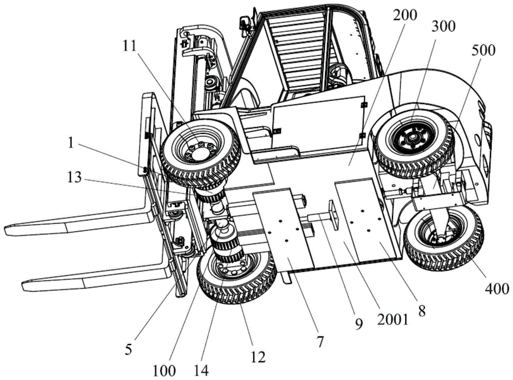 叉车轮距调节装置及叉车的制作方法