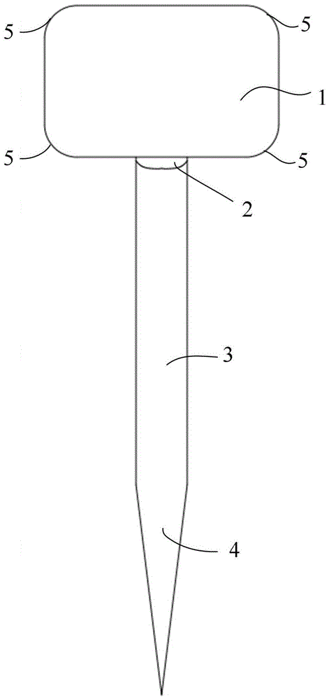 一种简易一体式标签插地牌的制作方法