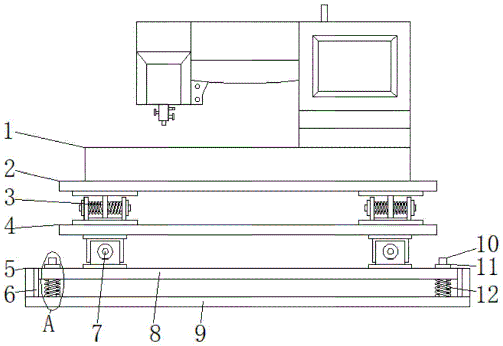一种具有减震底座的刺绣机的制作方法