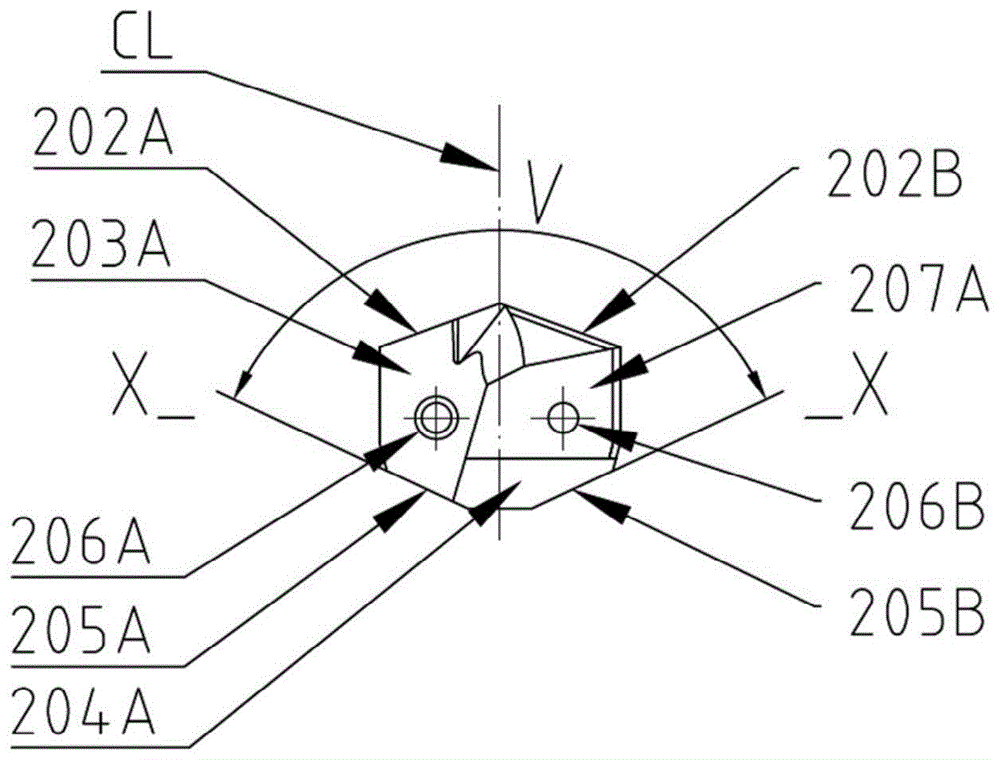 对称斜面定位可换钻尖的制作方法