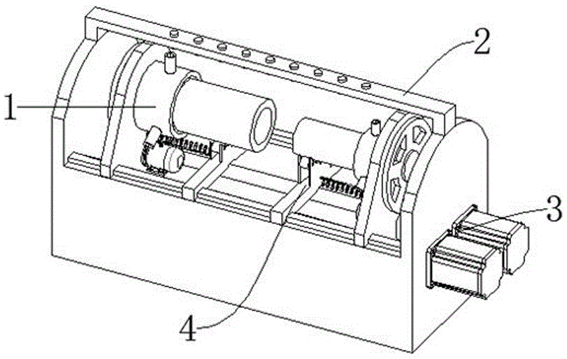 金属复合管塑性加工用旋压装置的制作方法
