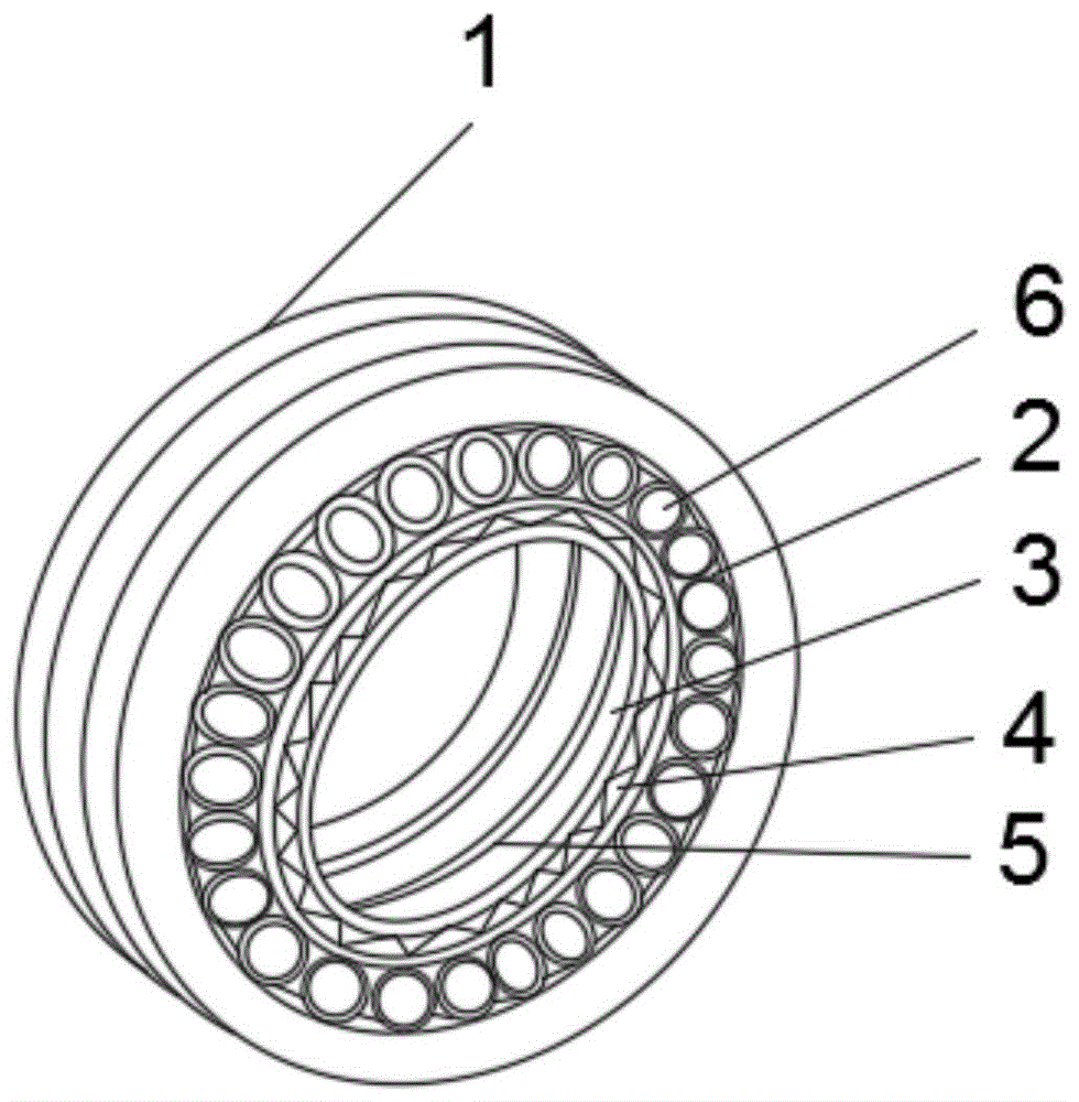一种双列圆柱滚子轴承及其工作方法与流程