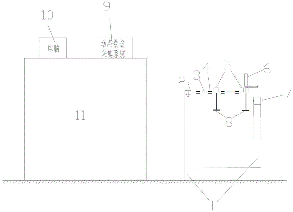 一种悬臂钢梁动力特性学生试验系统的制作方法