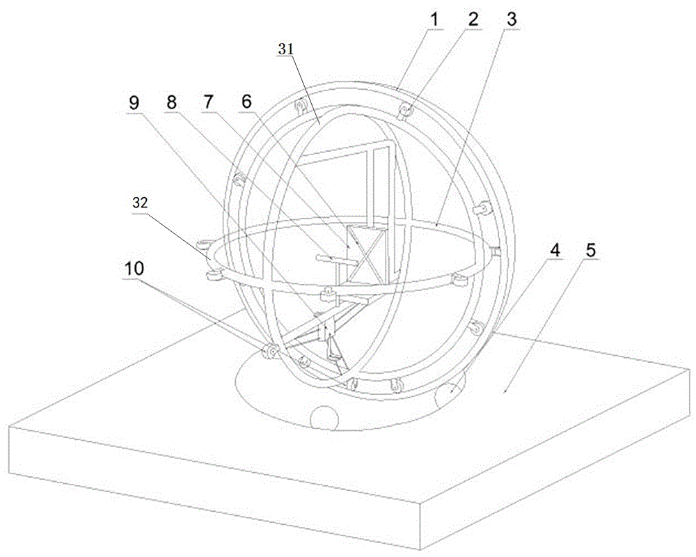 一种球形抗眩晕训练器材的制作方法