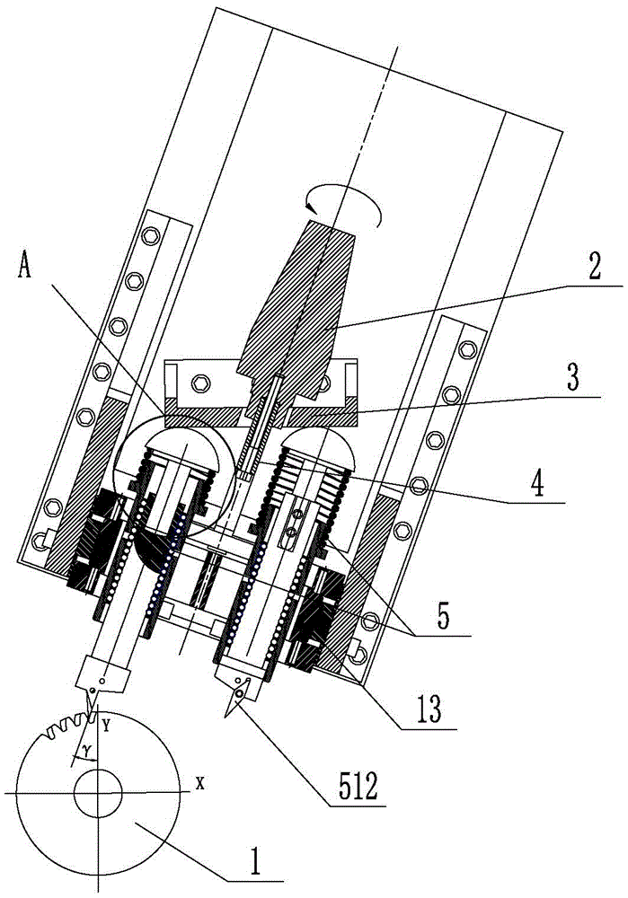 一种椭圆弧齿线圆柱齿轮滚筒式加工装置的制作方法