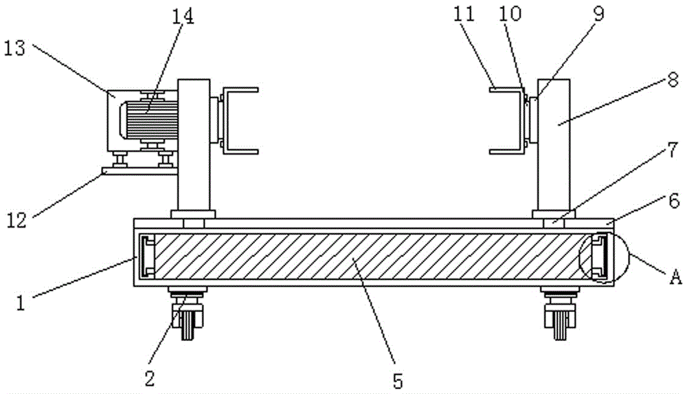 钢套钢保温管生产缠绕平台的制作方法