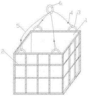 一种用建筑废弃材料制成的吊装箱的制作方法