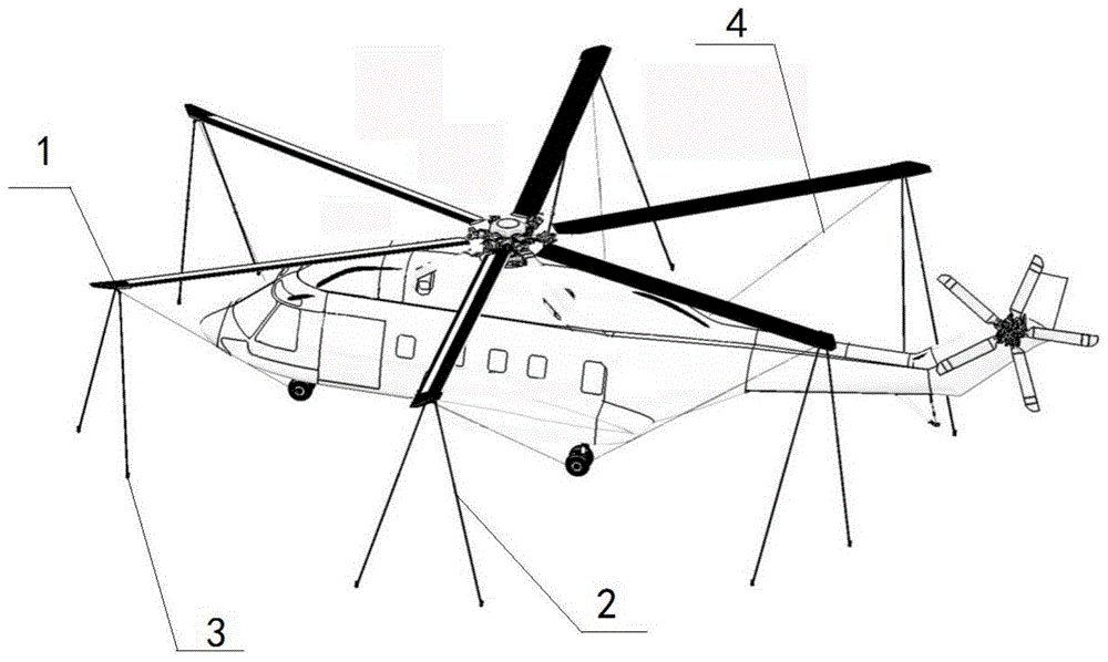 一种飞机舰面停放桨叶固定装置的制作方法
