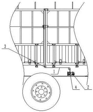 一种半挂车轮胎处钢丝绳锁紧装置的制作方法