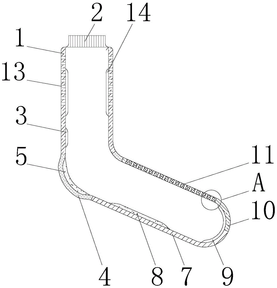 一种具有除臭功能的袜子的制作方法