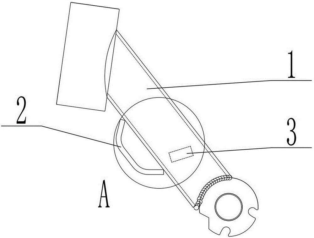 一种带有锁车环与走线扣的电动滑板车头管的制作方法