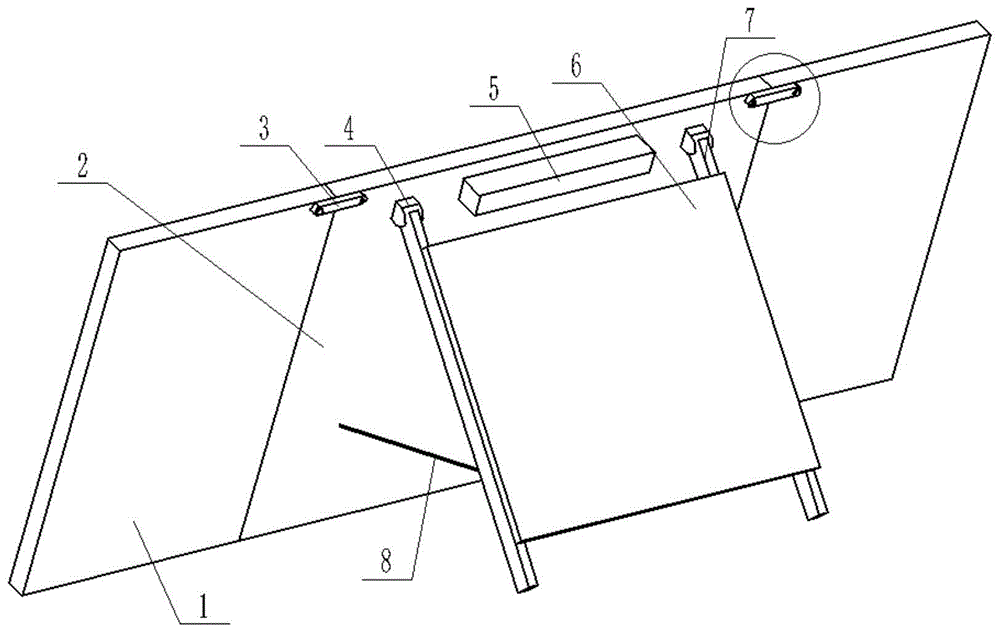 一种便携式建筑工地用指示标牌的制作方法