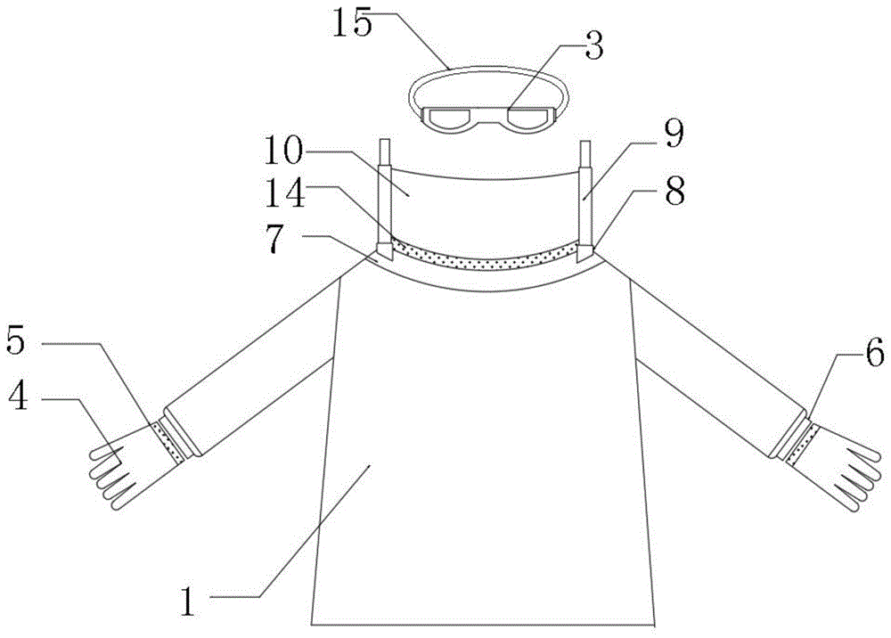 一种医用防护服套装的制作方法