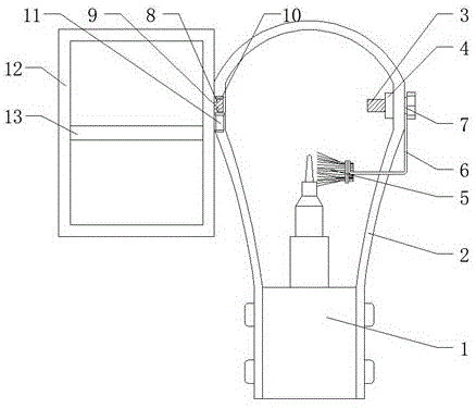 一种实用防跳针毛刷的制作方法