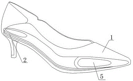 一种艾草中底舒软高跟鞋的制作方法
